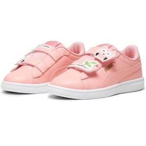 PUMA-Child Girl Smash Hook and Loop Sneaker, Owl Peach Smoothie